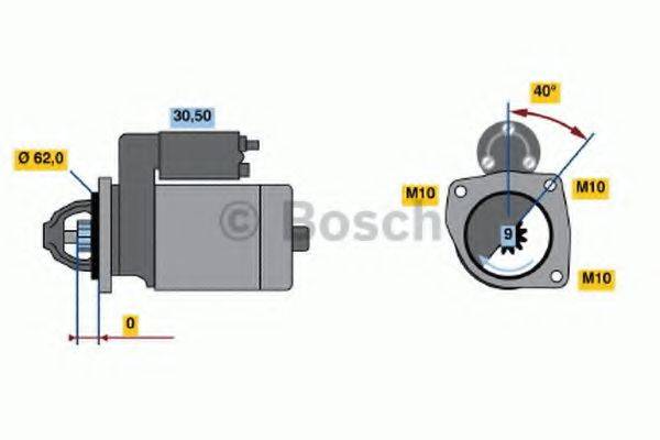 BOSCH 1858 Стартер