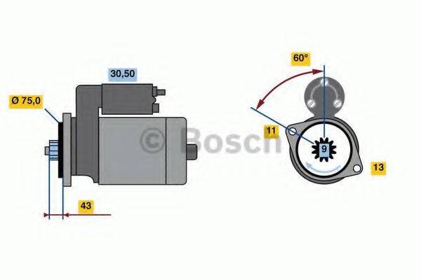 BOSCH 1860 Стартер