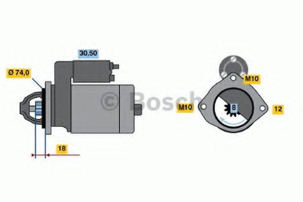 BOSCH 1872 Стартер