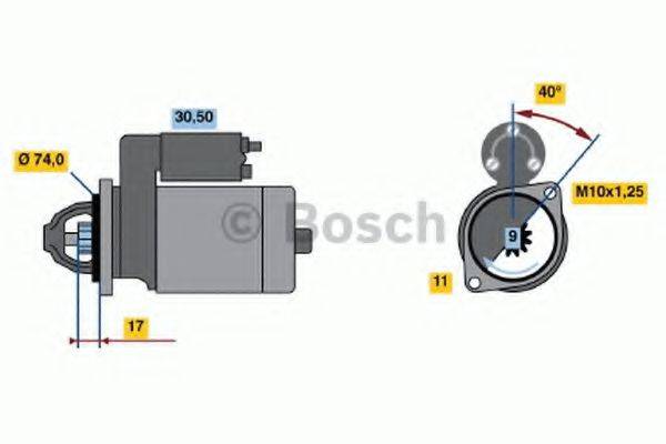 BOSCH 2054 Стартер