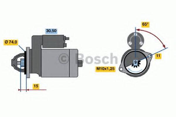 BOSCH 2 057 Кришка розподільника запалювання