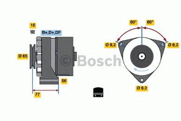 BOSCH 3017 Вакуумний елемент, розподільник запалювання