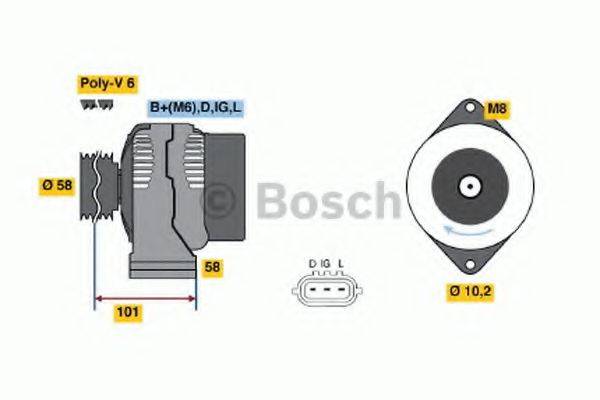 BOSCH 4504 Свічка запалювання