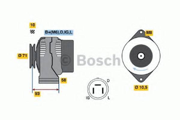 BOSCH 4508 Свічка запалювання