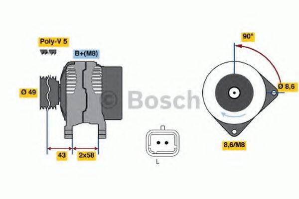 BOSCH 4510 Свічка запалювання
