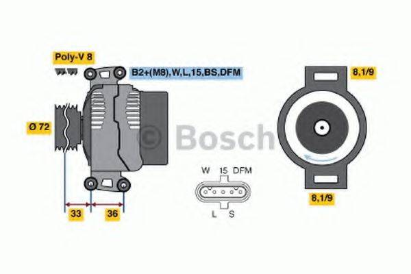 BOSCH 4658 Генератор