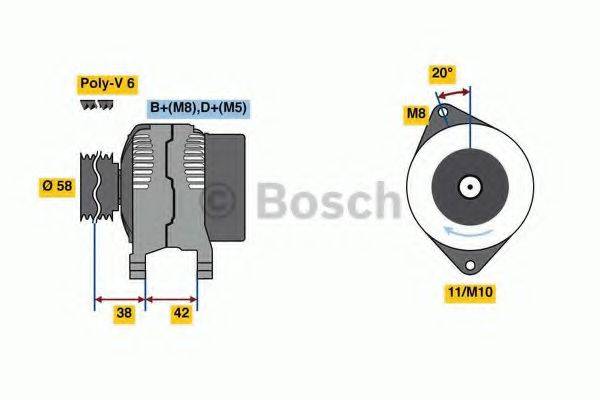 BOSCH 8100 Свічка запалювання