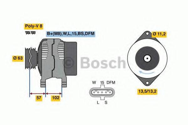 BOSCH 8101 Свічка запалювання