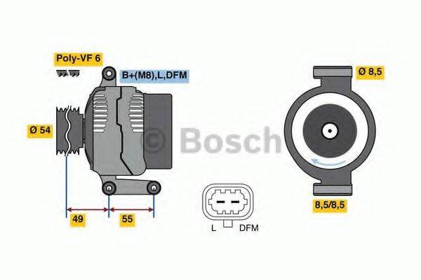 BOSCH 8107 Свічка запалювання