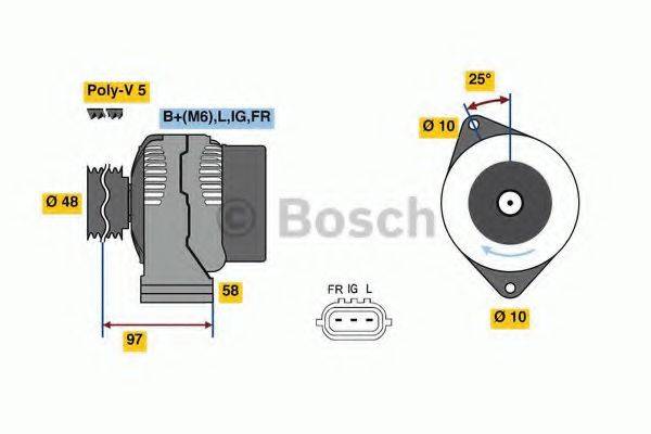 BOSCH 8121 Свічка запалювання