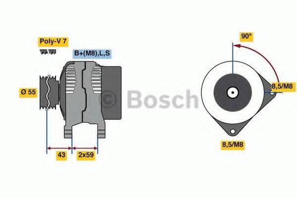 BOSCH 8122 Свічка запалювання