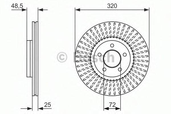LUCAS ELECTRICAL DF 6490S гальмівний диск
