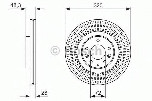 LUCAS ELECTRICAL DF 8043 гальмівний диск