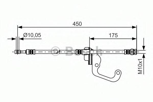 HYUNDAI 58732-M1000 Гальмівний шланг