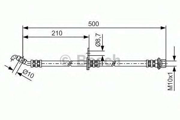 LEXUS 9094702F63 Гальмівний шланг