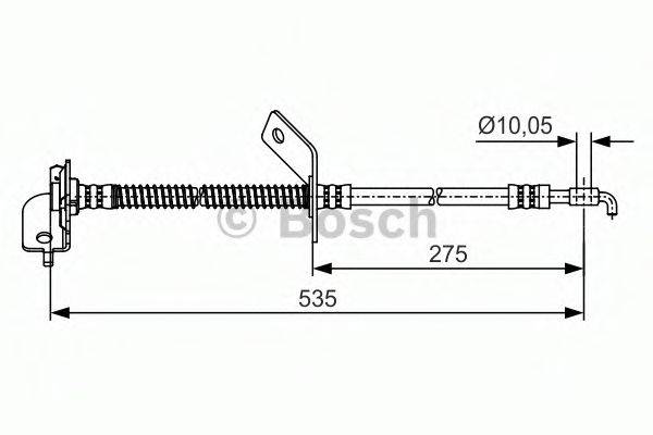 CF GOMMA 512733 Гальмівний шланг