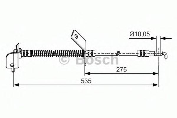 CF GOMMA 512734 Гальмівний шланг