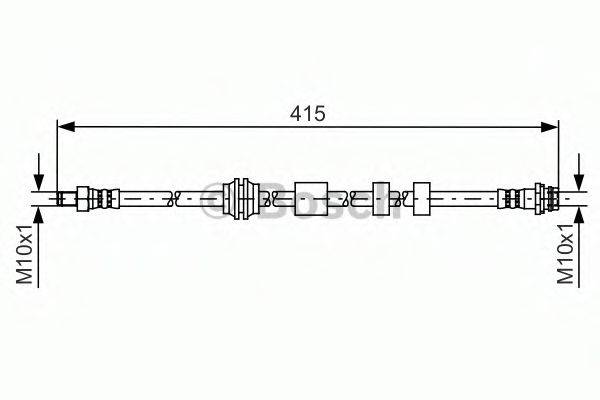 CF GOMMA 512749 Гальмівний шланг