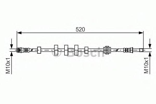 LUCAS ELECTRICAL PHB617 Гальмівний шланг