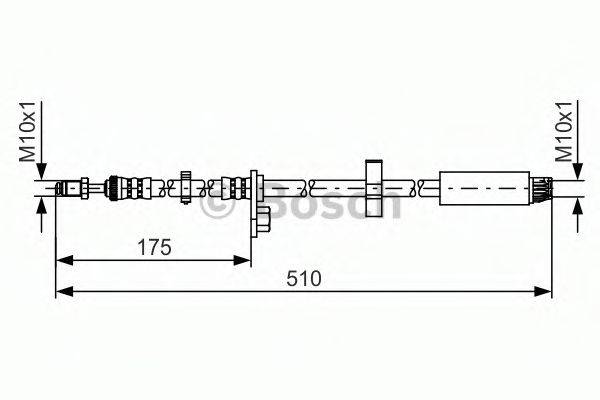 CF GOMMA 512807 Гальмівний шланг
