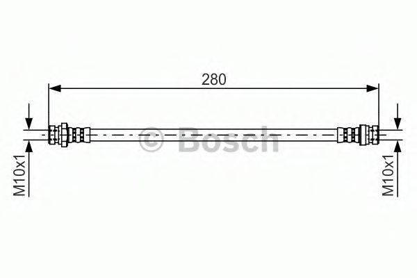 CF GOMMA 512829 Гальмівний шланг