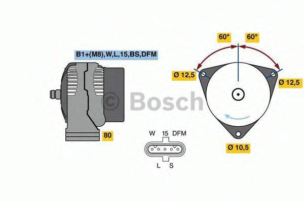 MERCEDES-BENZ 0001505350 Генератор