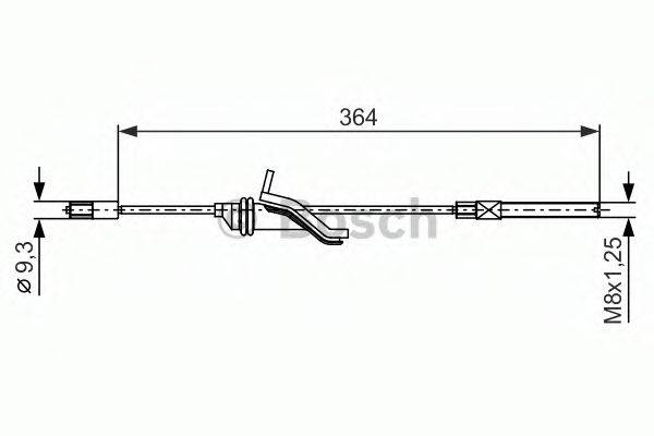 FORD AV612853AA Трос, стоянкова гальмівна система