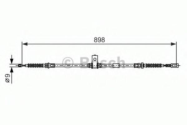 NISSAN 36531MB00E Трос, стоянкова гальмівна система