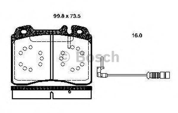 MERCEDES-BENZ 000 420 12 20 Комплект гальмівних колодок, дискове гальмо