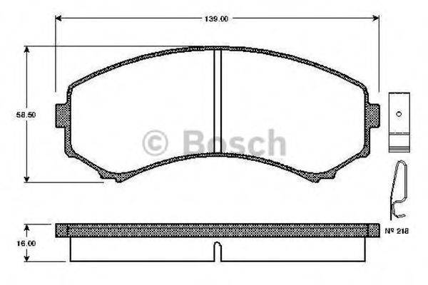 MAZDA MS4YP3328Z Комплект гальмівних колодок, дискове гальмо
