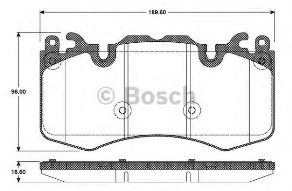 LAND ROVER LRO20362 Комплект гальмівних колодок, дискове гальмо