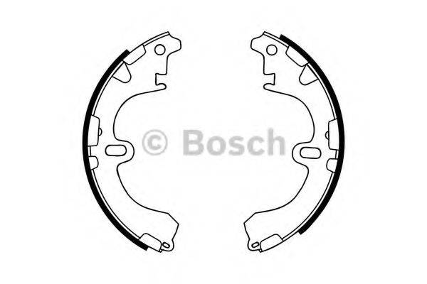 TOYOTA 0449712110 Комплект гальмівних колодок