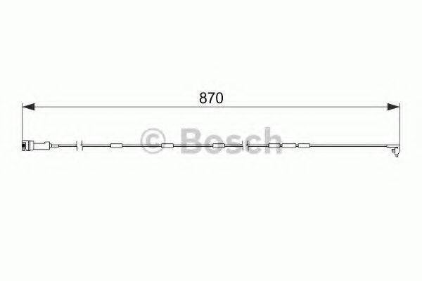 VAUXHALL 1238343 Сигналізатор, знос гальмівних колодок