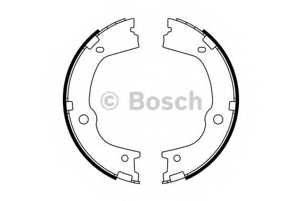 BOSCH BS996 Комплект гальмівних колодок, стоянкова гальмівна система