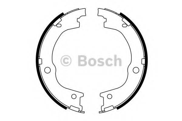 BOSCH BS1000 Комплект гальмівних колодок, стоянкова гальмівна система