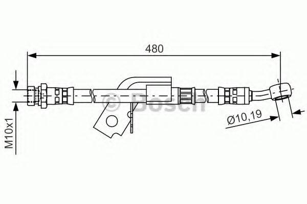 CF GOMMA 512629 Гальмівний шланг