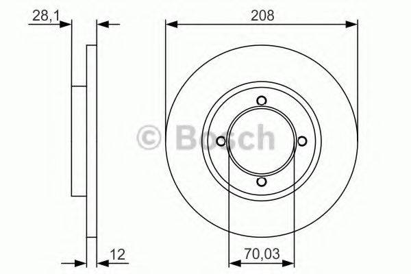 BOSCH BD1748 гальмівний диск