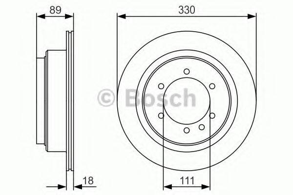 BOSCH BD1774 гальмівний диск