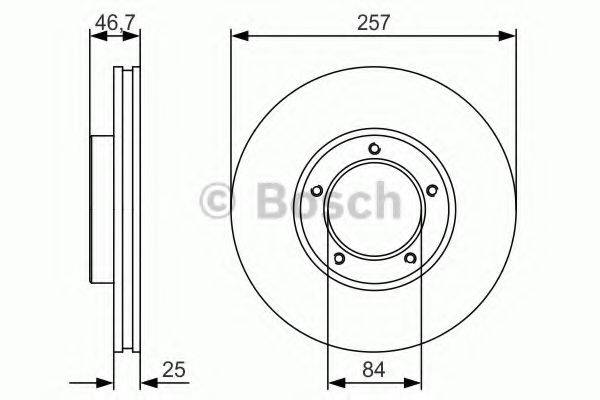 BOSCH BD1776 гальмівний диск