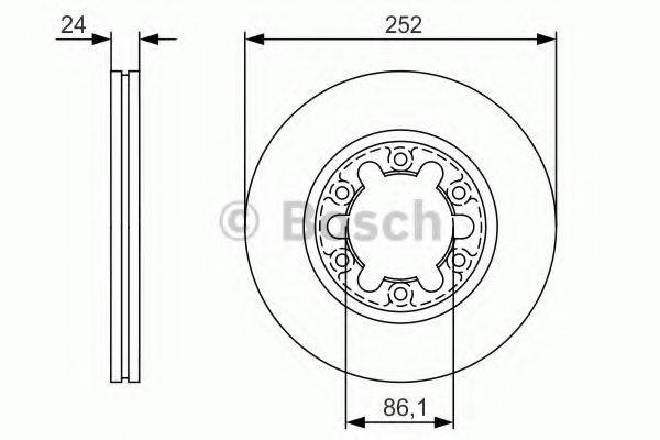 BOSCH BD1785 гальмівний диск
