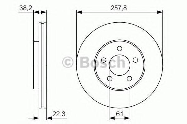 DODGE 5273 038AA гальмівний диск