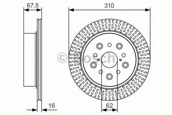BOSCH BD1801 гальмівний диск