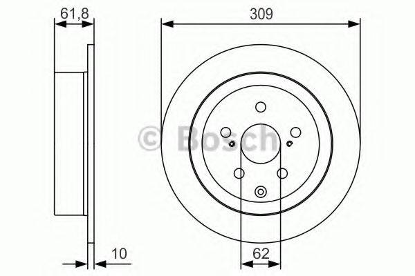 BOSCH BD1802 гальмівний диск