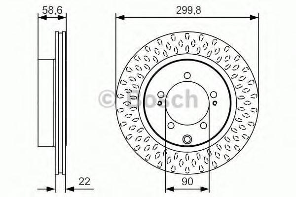 BOSCH BD1803 гальмівний диск
