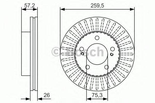 BOSCH BD1805 гальмівний диск