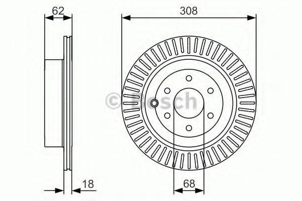 LUCAS ELECTRICAL DF 6289 гальмівний диск