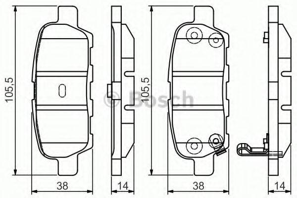 METZGER 87601 Комплект гальмівних колодок, дискове гальмо