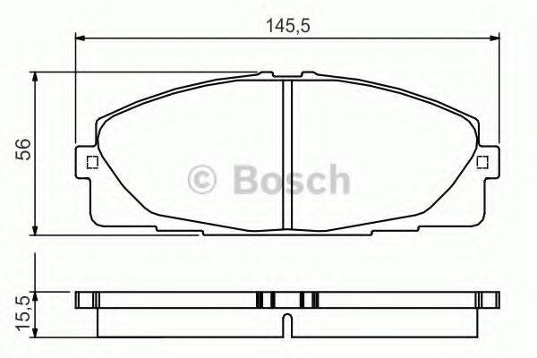 BOSCH 24680 Комплект гальмівних колодок, дискове гальмо