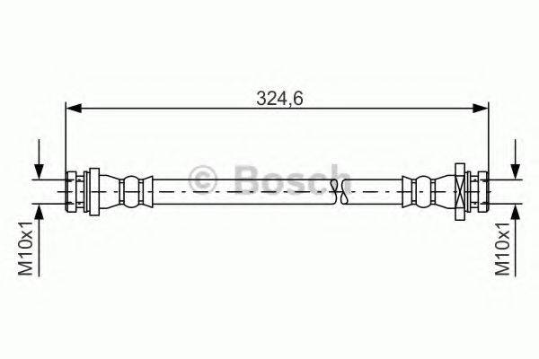 LUCAS ELECTRICAL PHA600 Гальмівний шланг