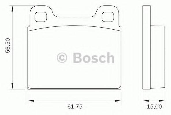CHEVROLET 94 656 162 Комплект гальмівних колодок, дискове гальмо